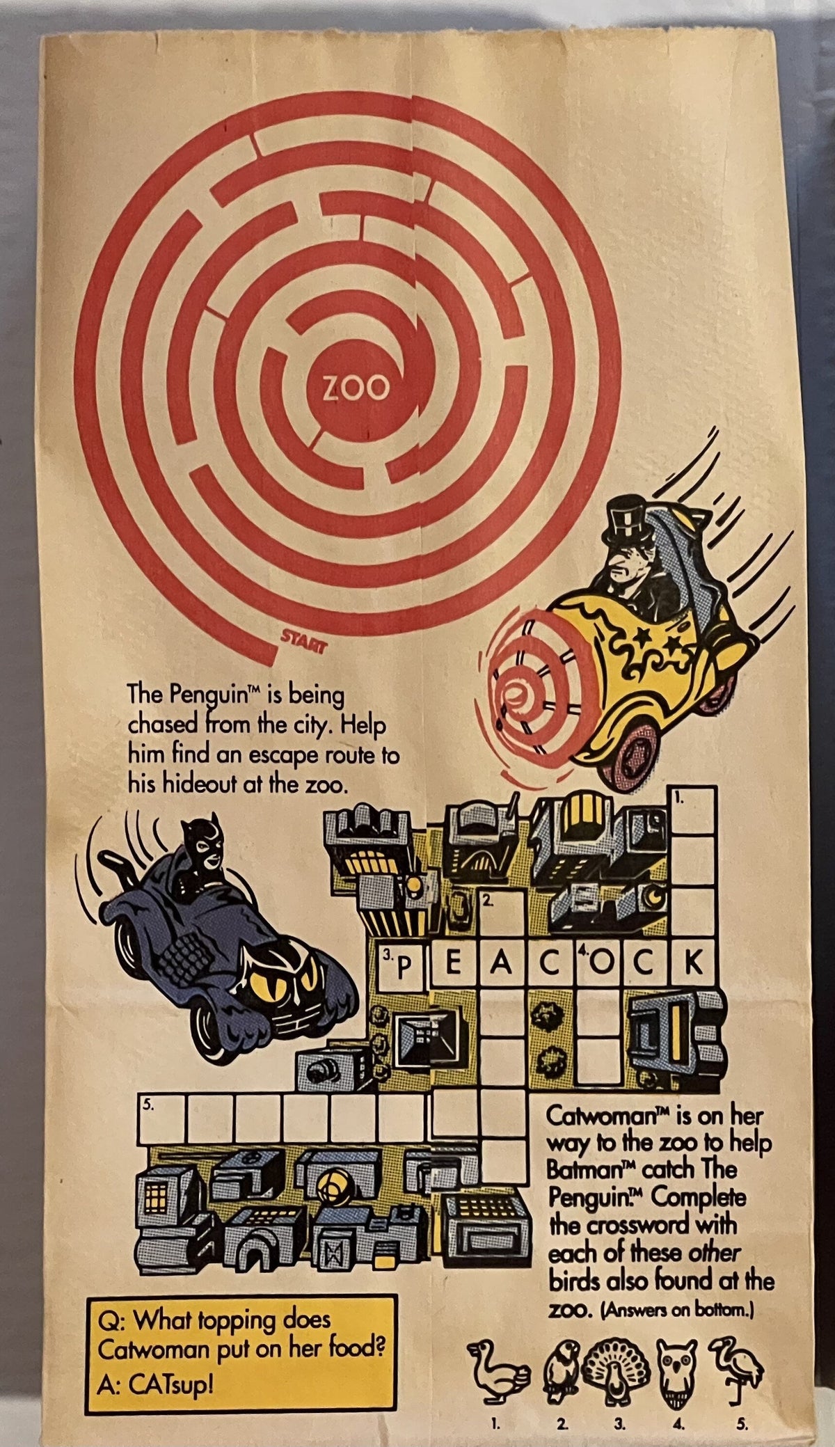 Vintage 1991 McDonald’s Happy Meal Batman Bag – NOS DC Comics Advertising 🦇