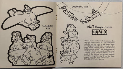 Vintage 1987 Disney Dumbo Press‑Out Book 🎪 McDonald’s NOS 8x8 VHS Era