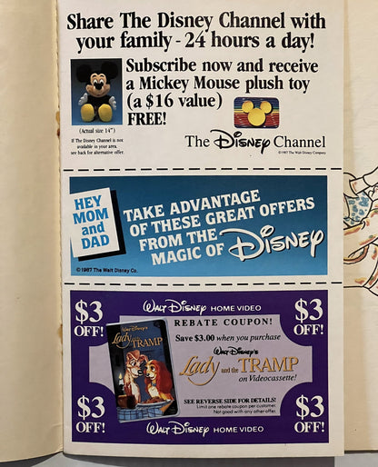 Vintage 1987 Walt Disney McDonald’s Cinderella Paint With Water Book (NOS) 🎨