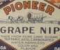 Antique 1920s Pioneer Grape Nip Label from Davenport WA