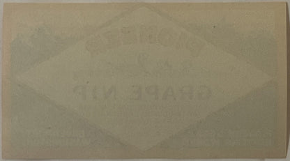 Antique 1920s Pioneer Grape Nip Label from Davenport WA