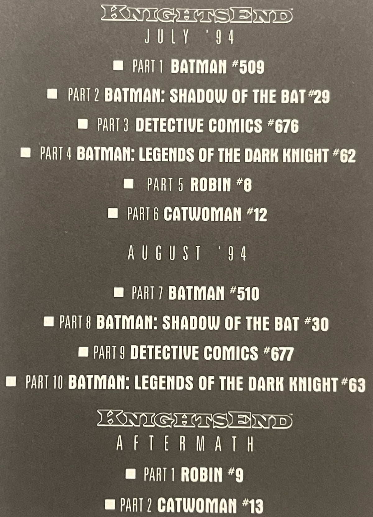 Vintage 1990s Batman vs Batman DC Comics Postcard | Graham Nolan Art