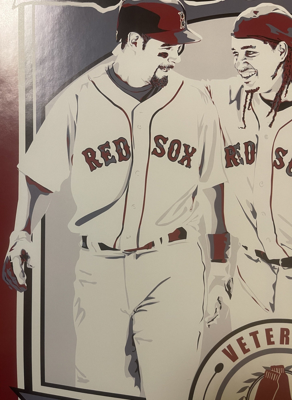 MLB, Boston Red Sox ⚾ Dunkin' Poster, Combat Tested, Lowell, Ramirez, Wakefield!