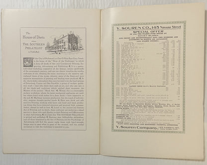 Antique 1924 The Southern Philatelist Vol I No 1 Confederate Stamps Postal History 📬
