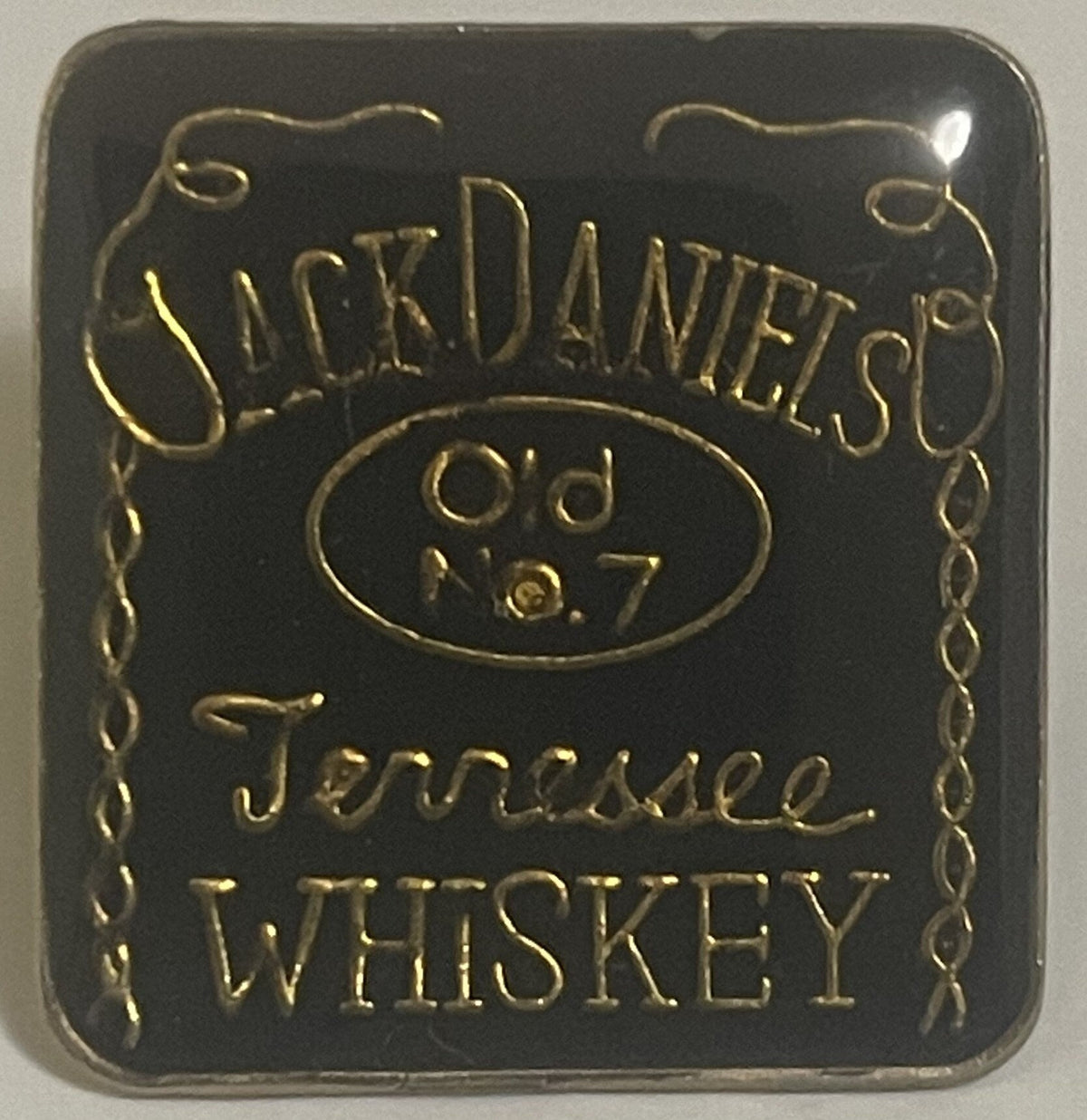 Vintage Jack Daniel’s Old No. 7 Black Label Enamel Pin 🥃 NOS Tennessee