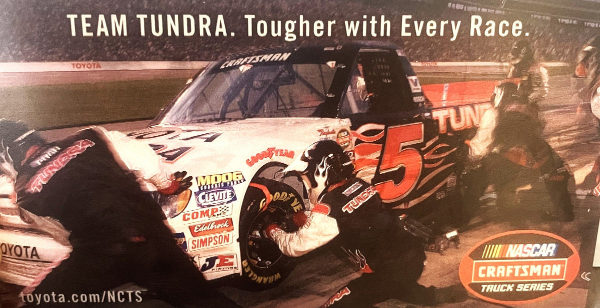 2005 NASCAR Winston Craftsman Truck Series Team Toyota Tundra 3D Hologram Card! 🃏