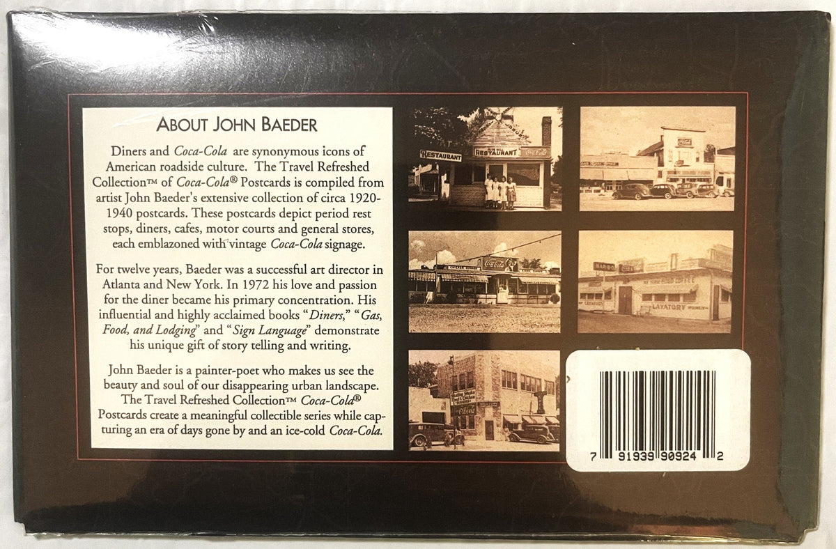 Vintage 🥤 Unopened 1990s Coca‑Cola “Travel Refreshed” Postcard Set (NOS) – John Baeder Collection