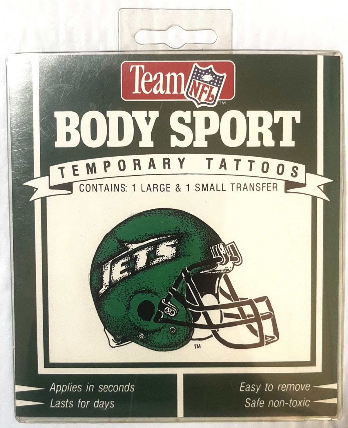 Vintage New York Jets Temporary Tattoos Nostalgic Gift