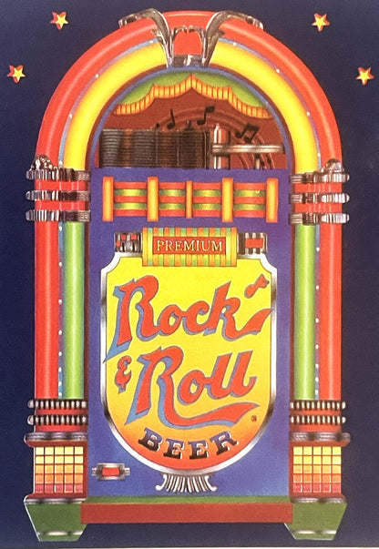 Vintage 1980s Rock and Roll Beer Label from St. Louis