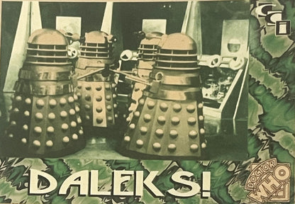 Vintage 1994 Doctor Who Daleks Foil Trading Cards — Cards 1–3 of 6 🛸