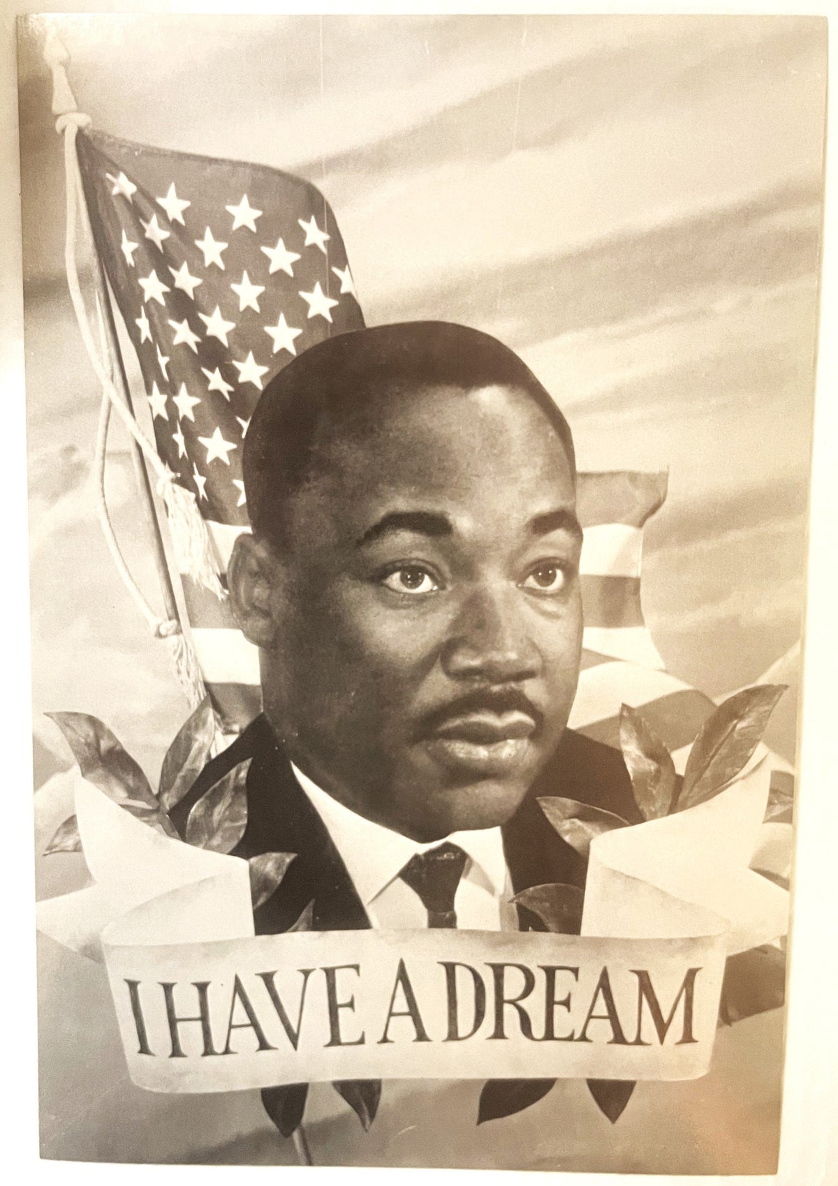 Vintage 1960s MLK Martin Luther King Memorial Postcard Large 9x6 NOS Sum Ho Bun Lee DC 🃏
