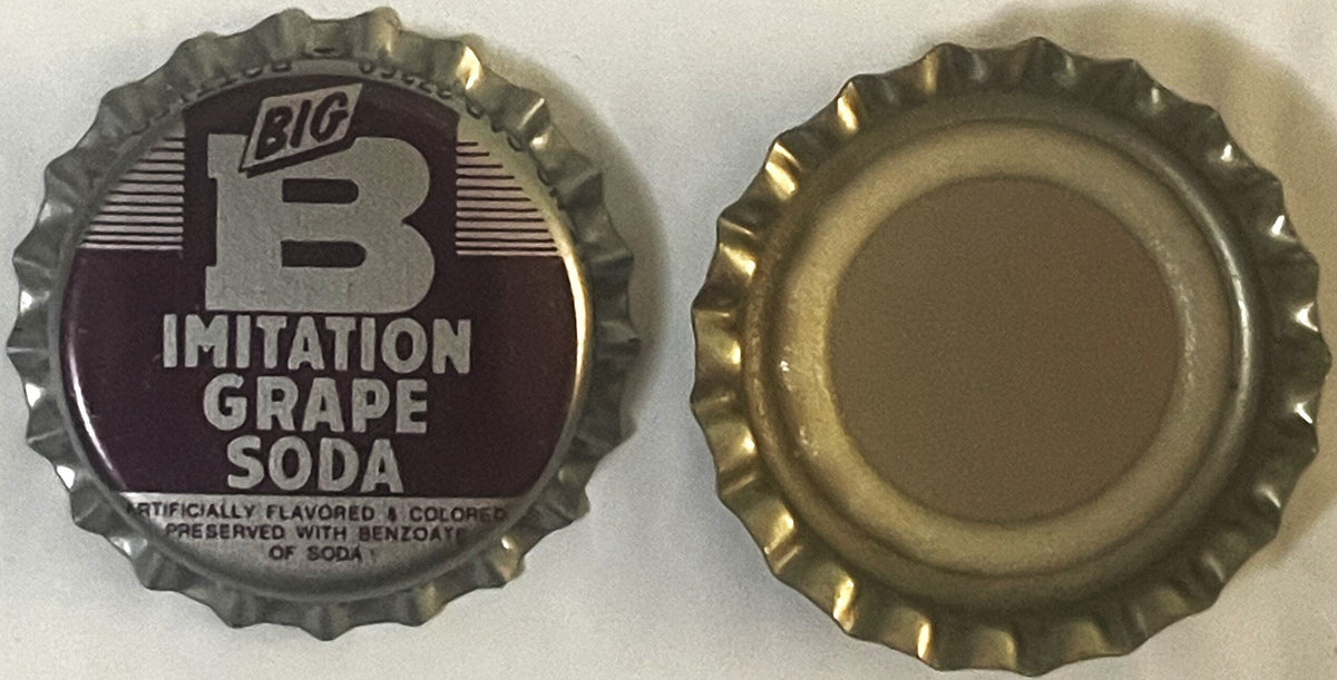 Vintage 1970s Big B Grape Soda Bottle Cap | Coca‑Cola Bottling Thomasville NC