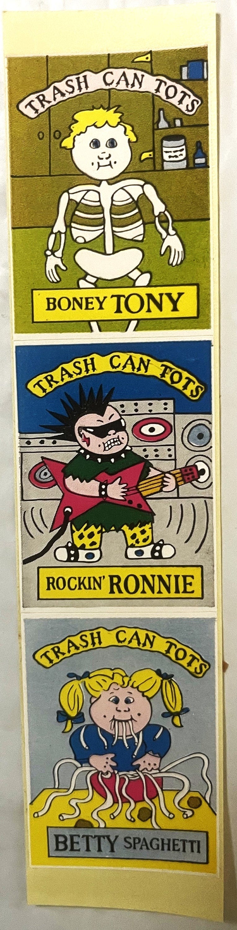 Vintage 1980s Trash Can Tots Stickers Madballs and Garbage Pail Kids Inspired 1 ✨