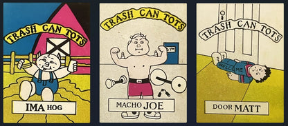 Vintage 1980s Trash Can Tots Stickers Madballs and Garbage Pail Kids Inspired 4 ✨