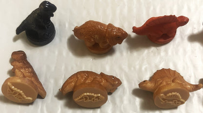 Vintage Dinosaur Rubber Vending Machine Stamps NOS Mini Skeleton Stamp Toy Prize Collectible Lot Token 🧸