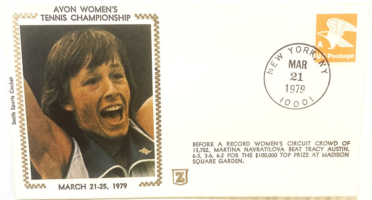 Vintage 1979 Martina Navratilova Embossed Stamped Envelope ✉️ Tennis Legend!