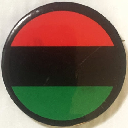 Vintage 1960s Malcolm X Pan‑African Flag Pinback Button 📌 NOS Civil Rights Era
