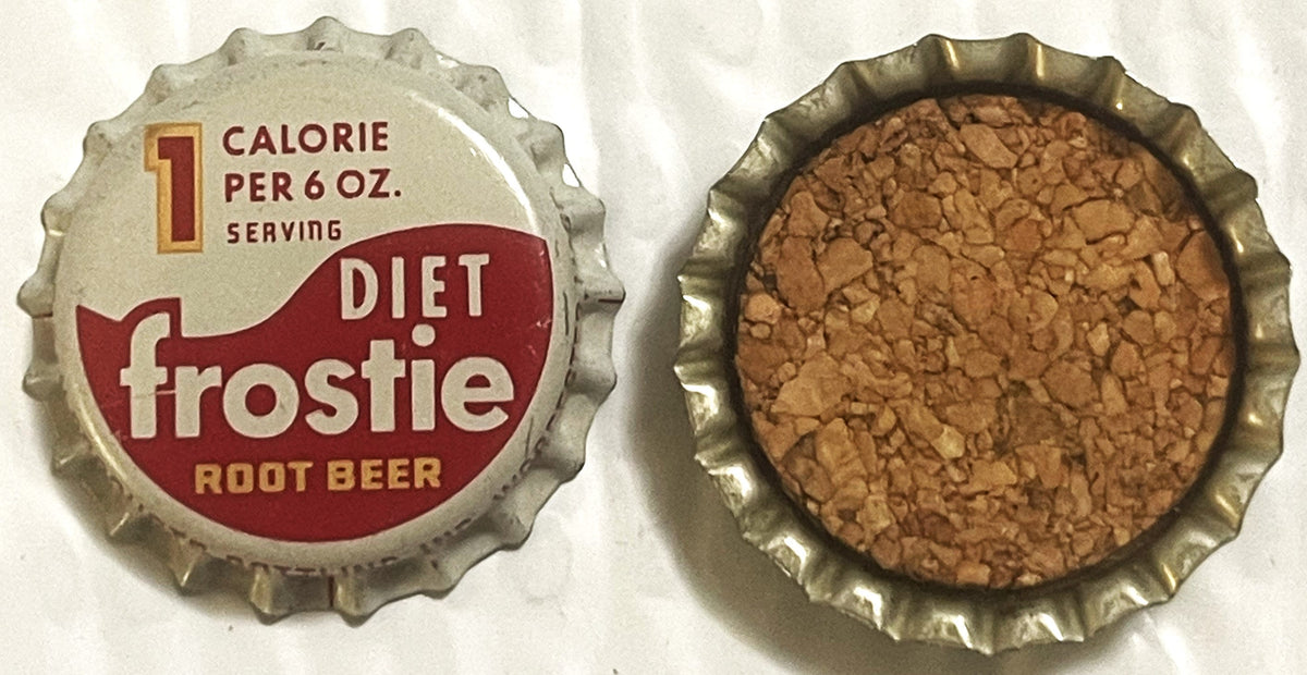 Vintage 1960s Diet Frostie Root Beer Bottle Cap | Worcester, Massachusetts Bottler 🥤