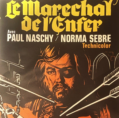 Vintage 1974 Le Maréchal de l'Enfer Belgium Movie Poster 🖼️ Paul Naschy Devil's Possessed Spanish Horror