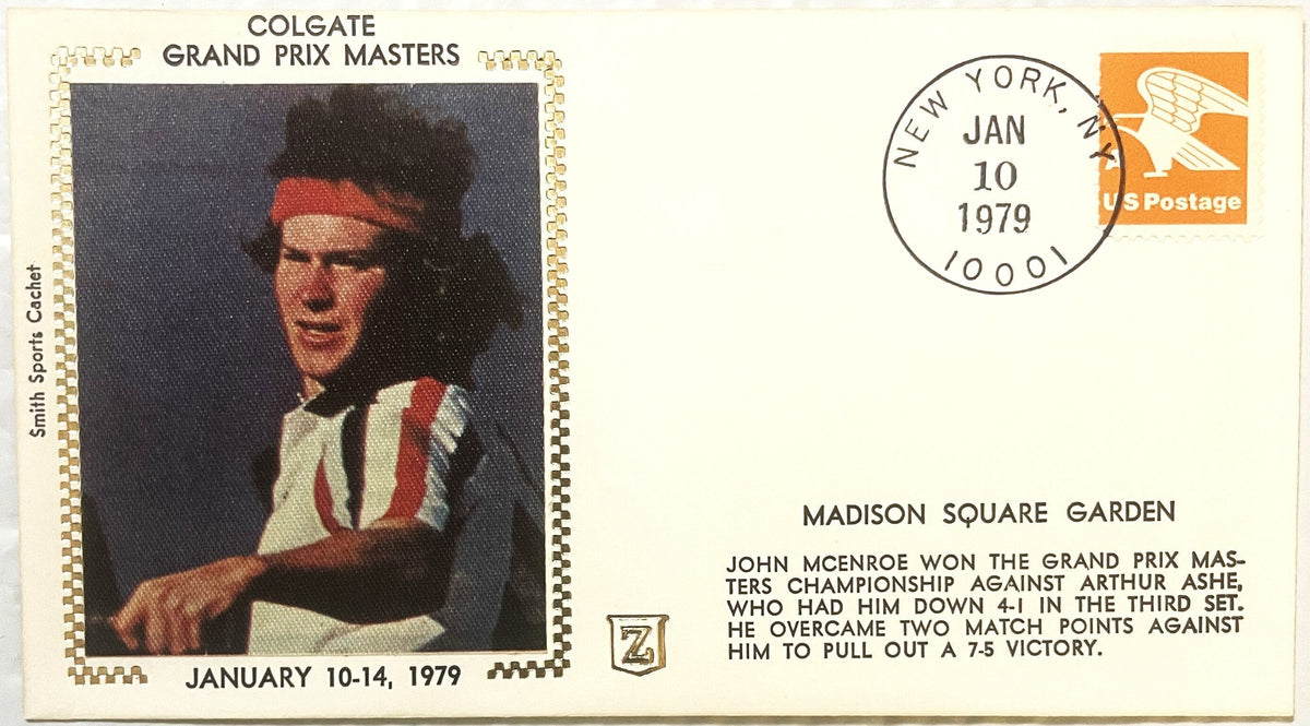 Vintage 1979 John McEnroe Embossed Stamped Envelope ✉️ First Rookie Masters Win!