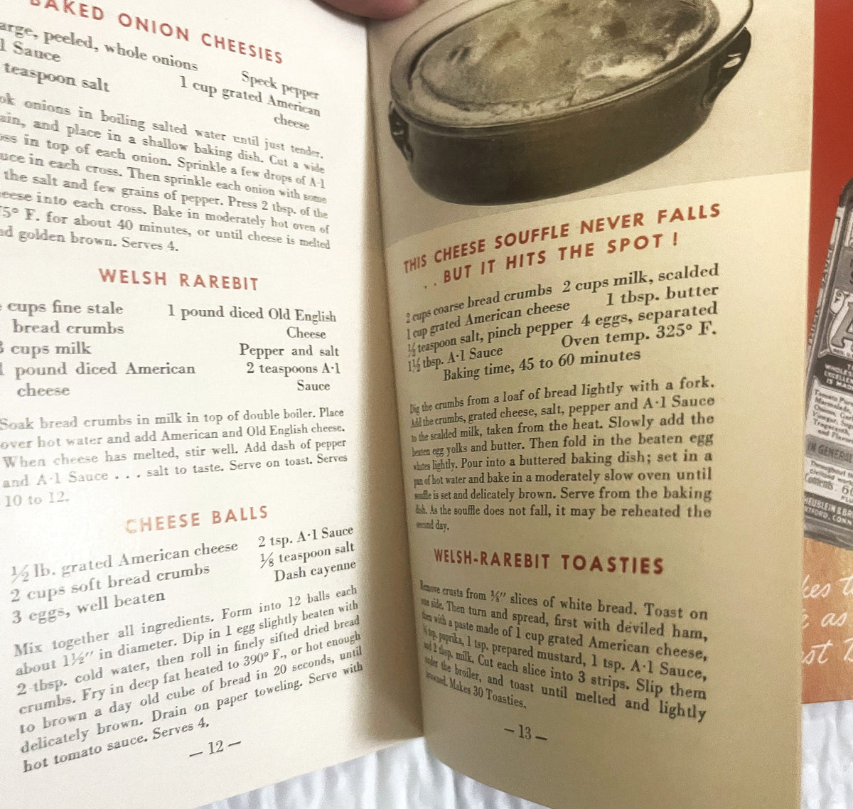 Vintage 1941 "Cooking for a Man" A·1 Sauce Print 📖 Heublein Hartford Advertising