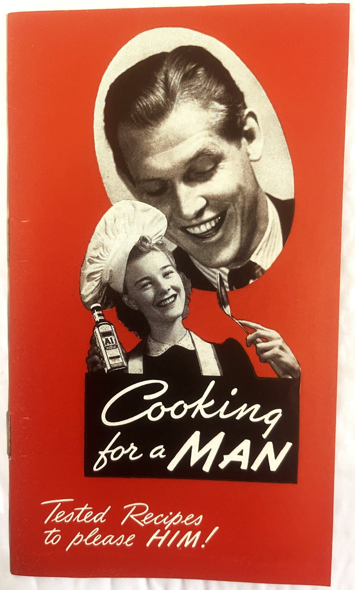 Vintage 1941 "Cooking for a Man" A·1 Sauce Print 📖 Heublein Hartford Advertising