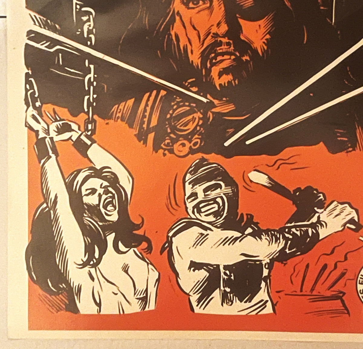 Vintage 1974 Le Maréchal de l'Enfer Belgium Movie Poster 🖼️ Paul Naschy Devil's Possessed Spanish Horror