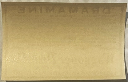 Vintage ✨ Rare 1949- 1950s Dramamine Label – Waggoner Drug Co Klamath Falls OR 🏥