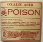 Antique Discover Rare 1920s Oxalic Acid Label from Portland Pharmacy