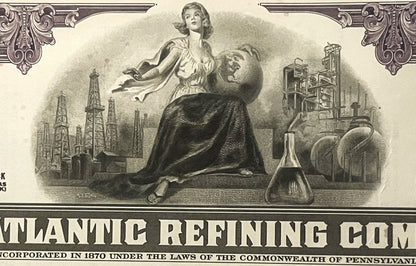 Vintage 1960s Atlantic Refining Company Stock Certificate Unearthed
