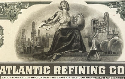 Vintage 1960s Atlantic Refining Company Stock Certificate Unearthed