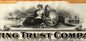 Vintage Orange 1930s Irving Trust Company Stock Certificate