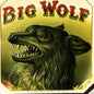 Antique Big Wolf Cigar Label 🚬 Gold Embossed Chromolithograph, James W. Smith Cigar Co., Snarling Wolf Head Die-Cut Label, NOS