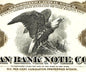 Antique American Bank Note Co 🦅 Preferred Stock Certificate, Brown Eagle Vignette, NYC