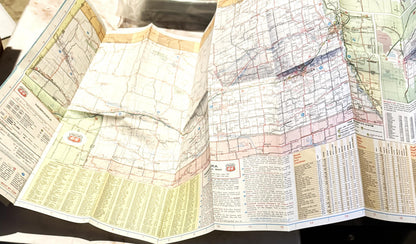 Vintage 1972 Phillips Route 66 Kansas Nebraska Map ✨ NOS Historic Americana!