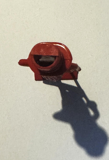 Vintage Planters Mr. Peanut Figural Whistle NOS Advertising Collectible Red & Gold Plastic Figure Top Hat Monocle