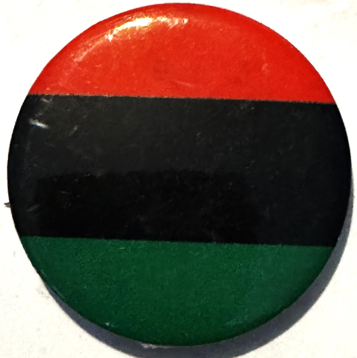 Vintage 1960s Malcolm X Pan‑African Flag Pinback Button 📌 NOS Civil Rights Era