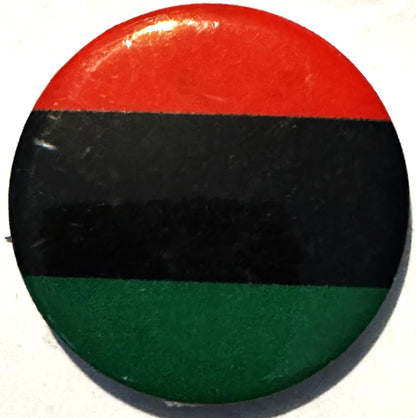 Vintage 1960s Malcolm X Pan‑African Flag Pinback Button 📌 NOS Civil Rights Era
