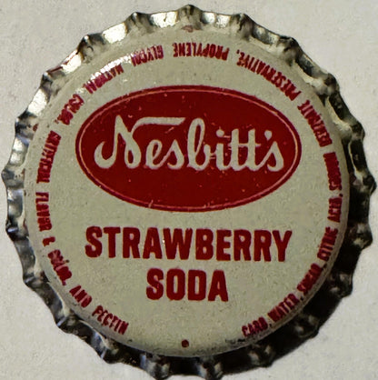 Vintage 1970s Nesbitt's Strawberry Soda Bottle Cap 🥤 Hagerstown, MD