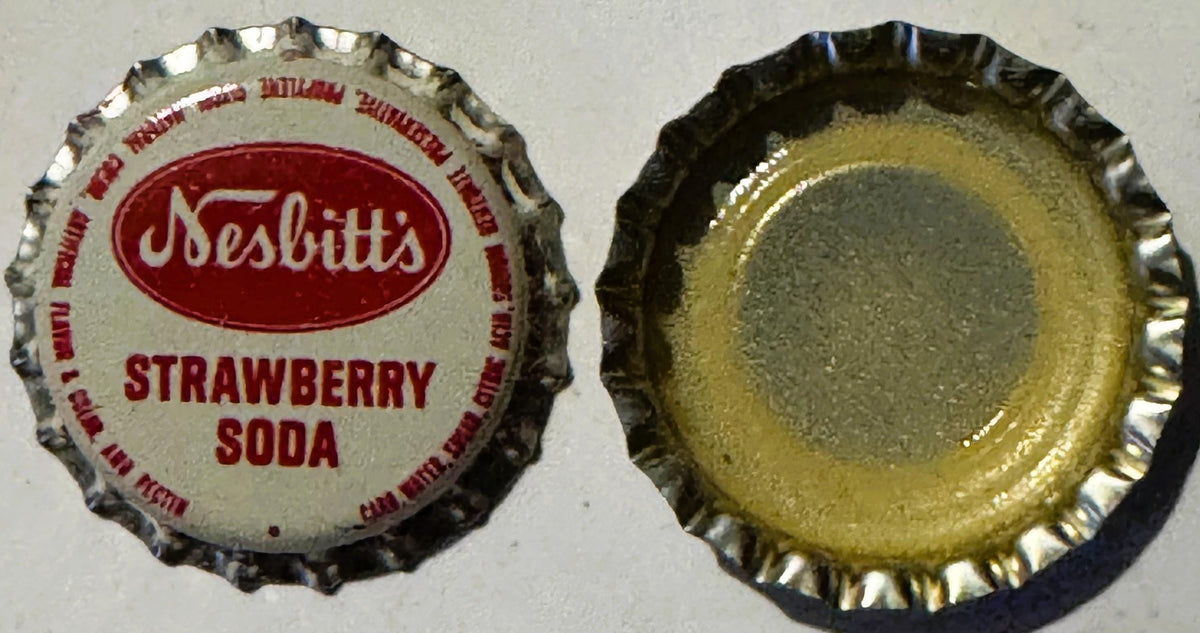 Vintage 1970s Nesbitt's Strawberry Soda Bottle Cap 🥤 Hagerstown, MD