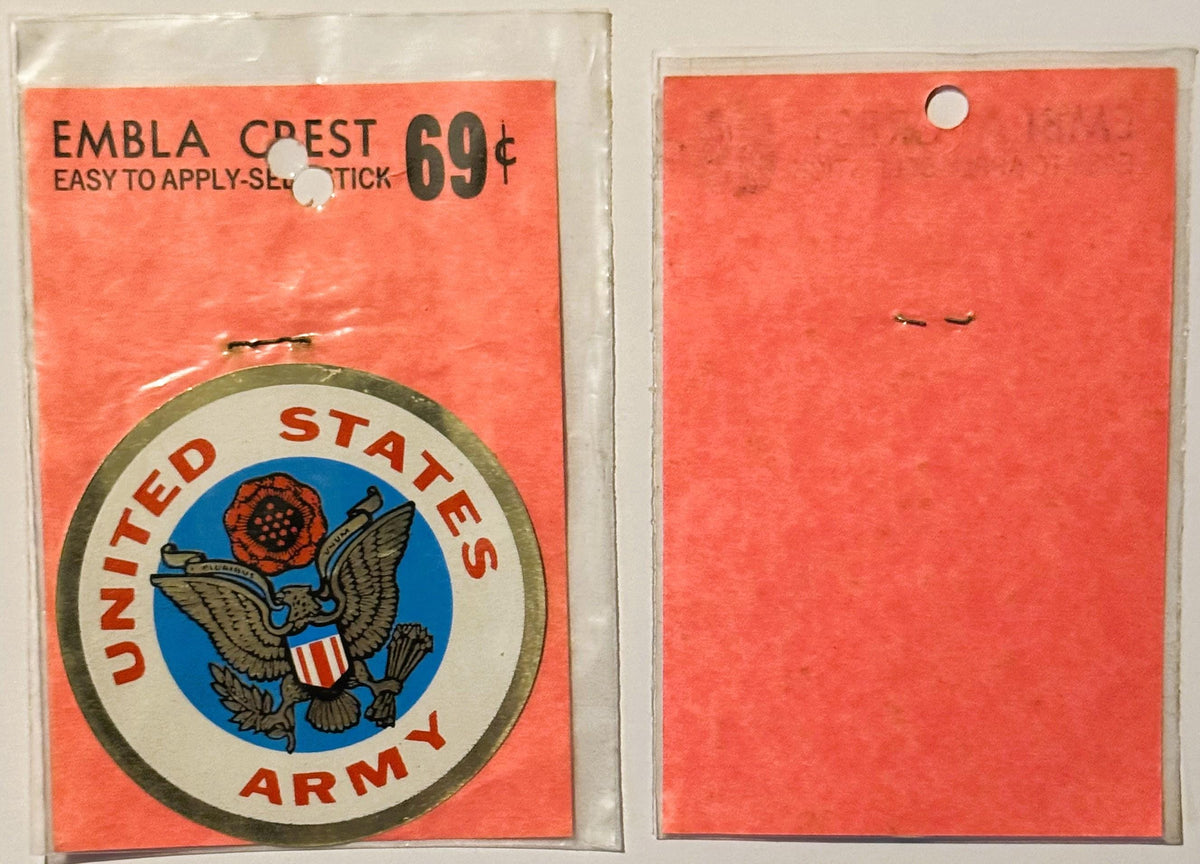 Rare Vintage 1960s United States Army Decal ✨ Embla Crest, Walterboro, SC