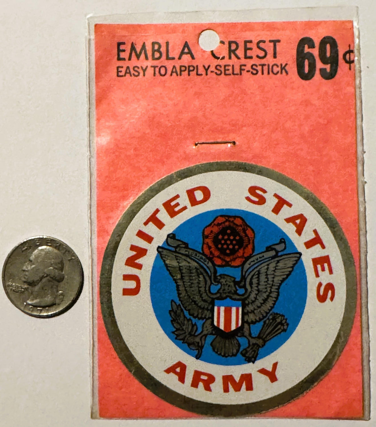 Rare Vintage 1960s United States Army Decal ✨ Embla Crest, Walterboro, SC