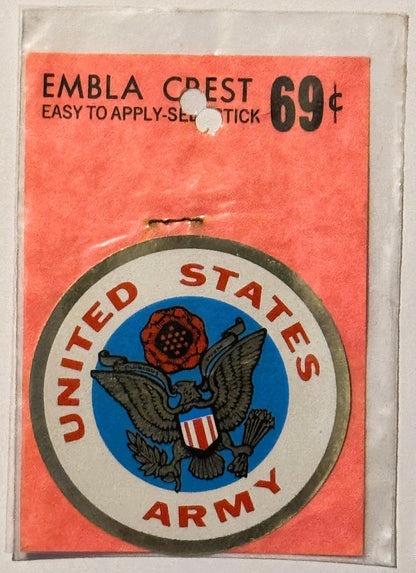 Rare Vintage 1960s United States Army Decal ✨ Embla Crest, Walterboro, SC