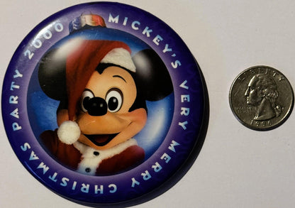 Retro Vintage 2000 Disney Mickey Mouse Party Event Pin 📌 Limited Edition Xmas!
