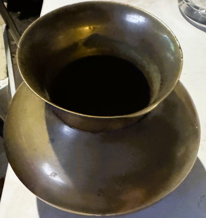 Vintage Stunning Mid-Century Brass Vase from India Wows Collectors