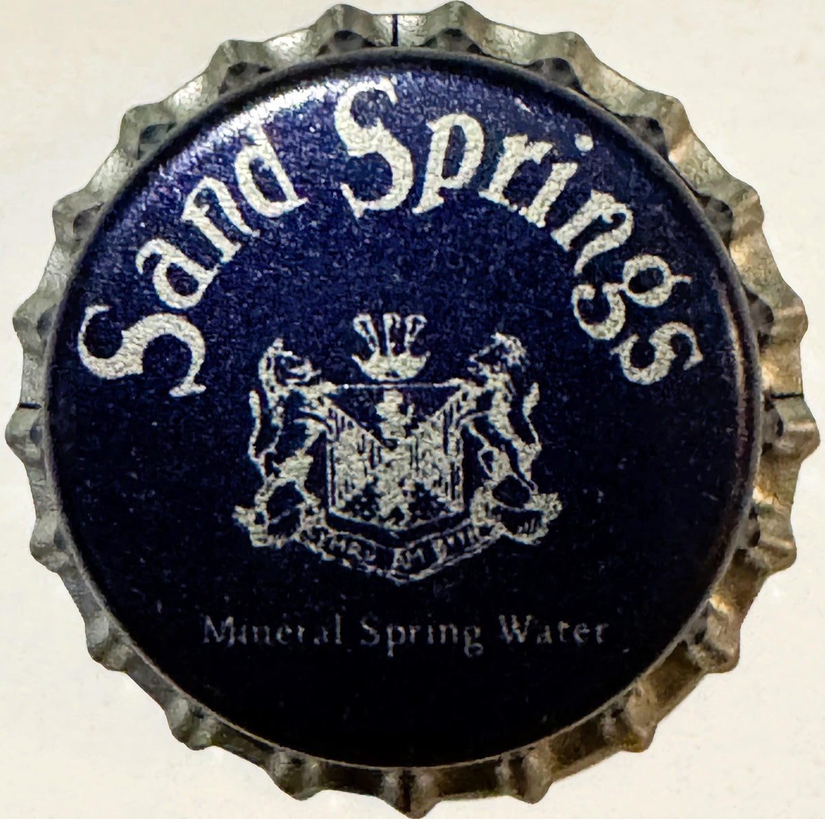 Vintage NOS 1980s Sand Springs Mineral Water Bottle Cap • Williamstown MA 💧