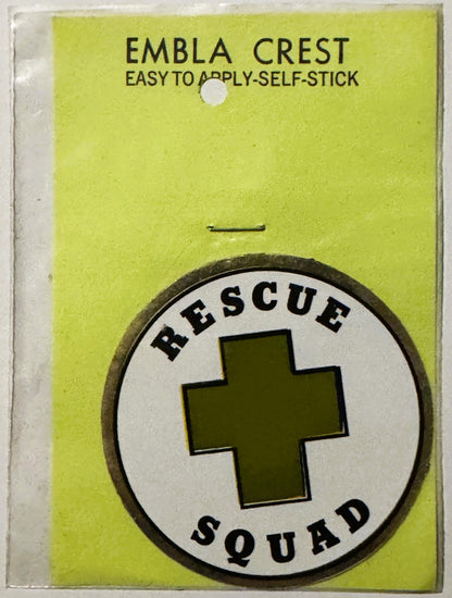 Rare Vintage 1960s Rescue Squad Decal - Sticker ✨ Unopened! Walterboro, SC