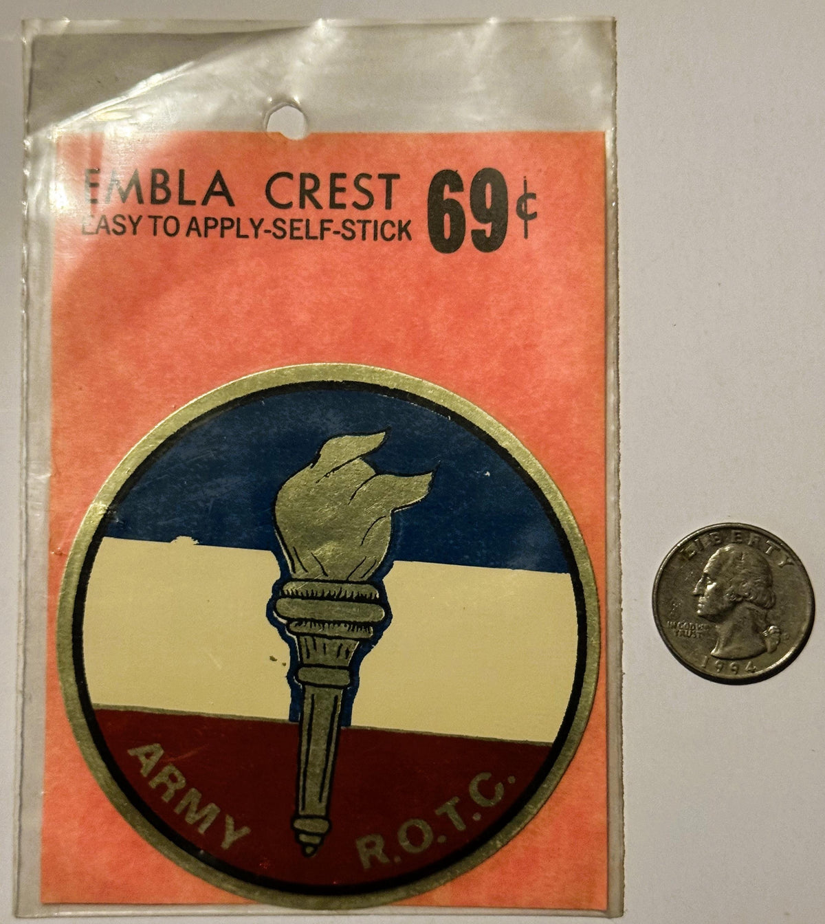 Rare Vintage 1960s Army R.O.T.C. Decal - Sticker ✨ Unopened, Walterboro, SC