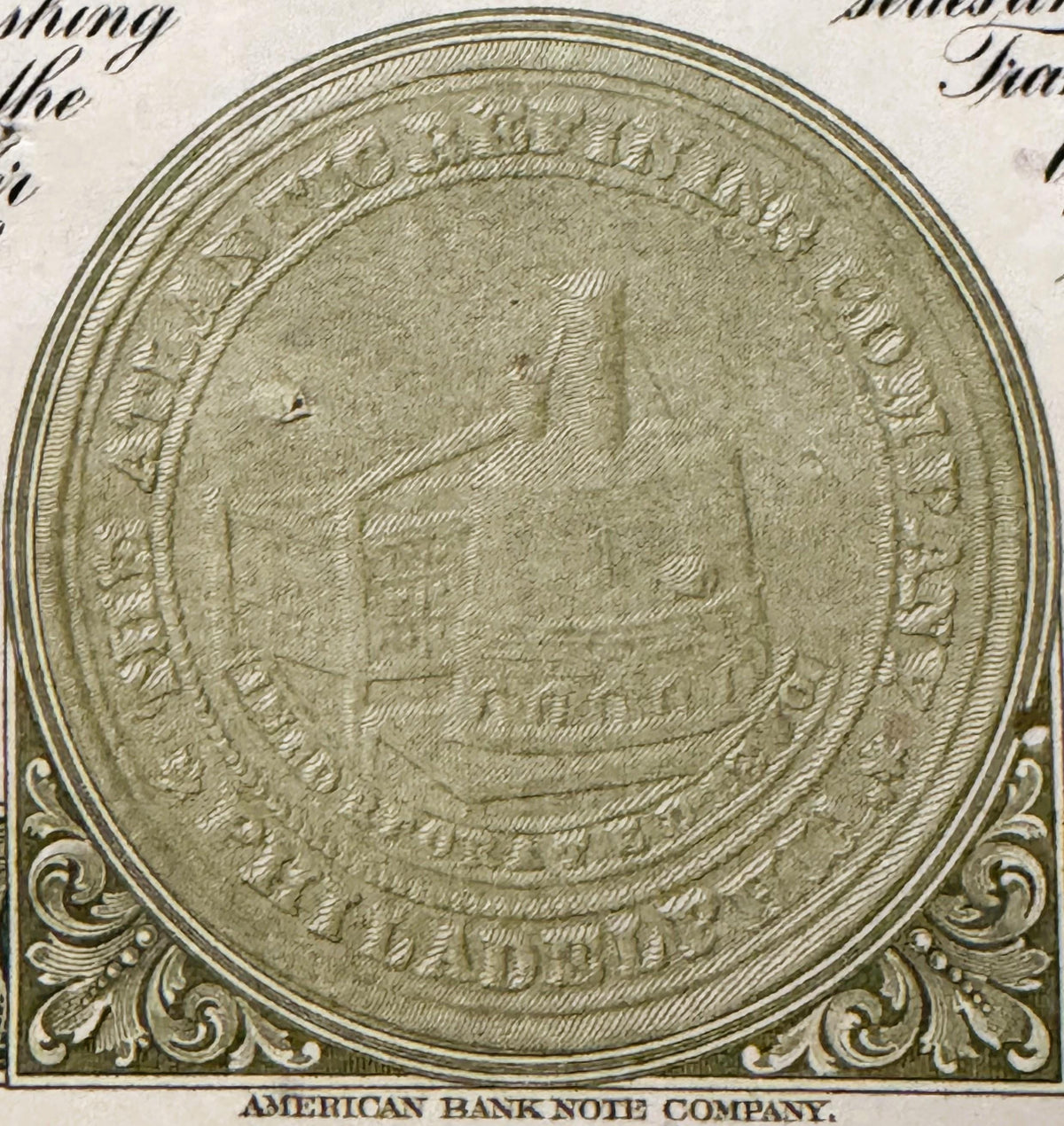 Vintage Atlantic Refining Company Stock Certificate from the 1950s - 1960s