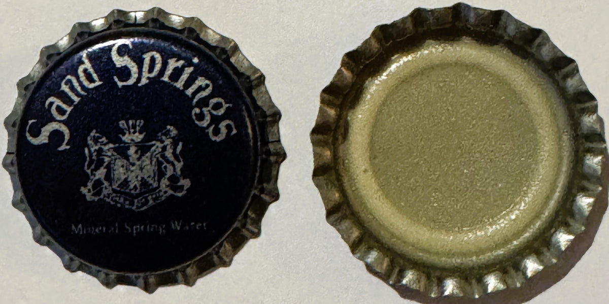 Vintage NOS 1980s Sand Springs Mineral Water Bottle Cap • Williamstown MA 💧